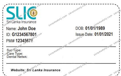 Sri Lanka health insurance card